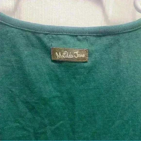 Matilda Jane Womens Dress Nadine Fancy Charlie Emerald Green Floral Trim Size S - Picture 8 of 11